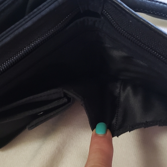 NWOT Nine West Black Crossbody Wallet Bag - Picture 4 of 13